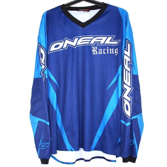 Vintage O'Neal Mens Medium Motorcross Y2K Style Spell Out Jersey B1089 - Picture 1 of 7